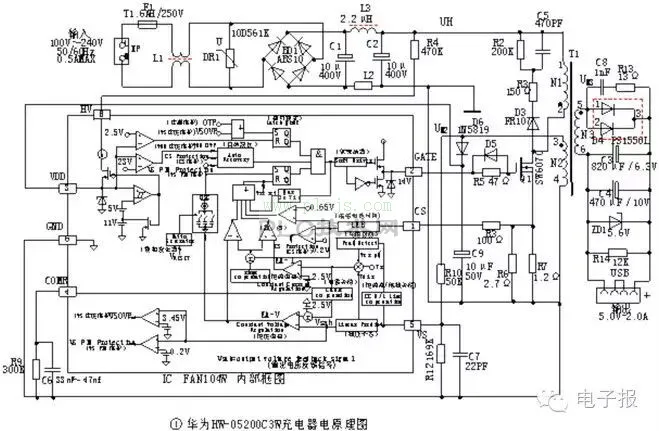 手机充电器电路原理与使用（1）
