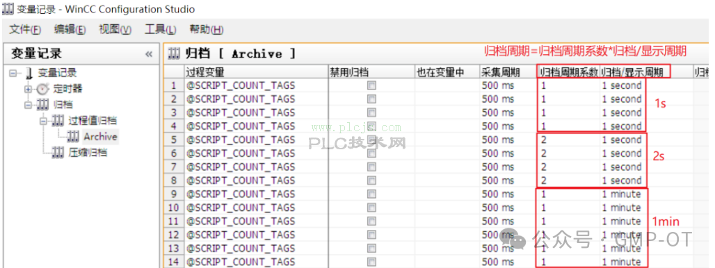 Wincc中数据备份与归档设置详解