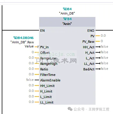 基于PCS7风格的模拟量输入处理FB块设计与应用