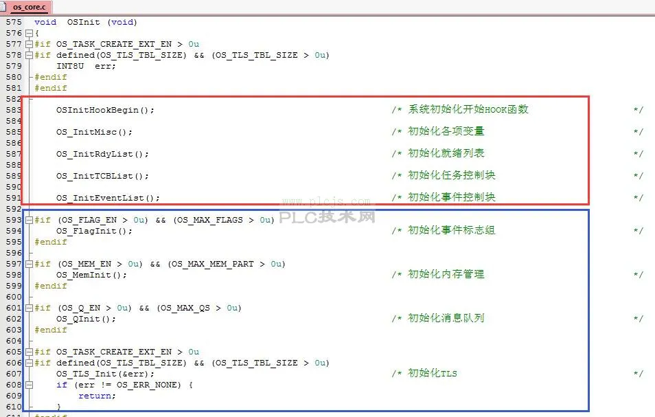 UCOS2系统内核讲述（二）_初始化调用函数