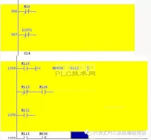 三菱plc程序上载不完整显示黄色的解决方法